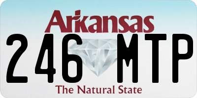 AR license plate 246MTP
