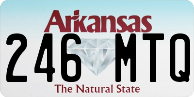 AR license plate 246MTQ