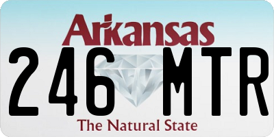 AR license plate 246MTR