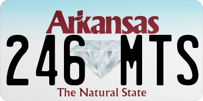 AR license plate 246MTS
