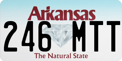 AR license plate 246MTT