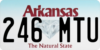 AR license plate 246MTU