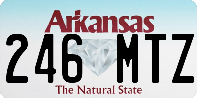 AR license plate 246MTZ