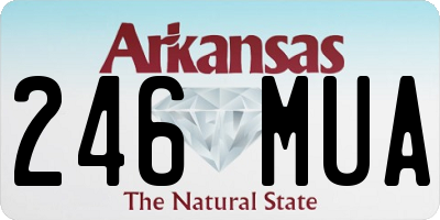 AR license plate 246MUA