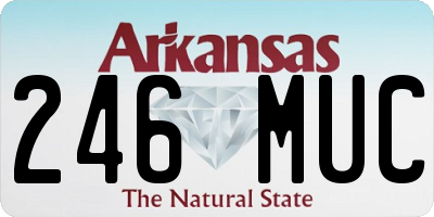 AR license plate 246MUC
