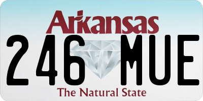 AR license plate 246MUE