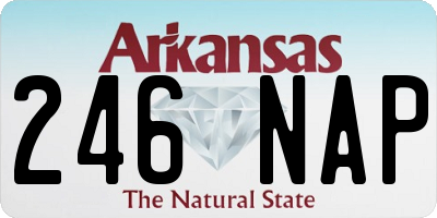 AR license plate 246NAP