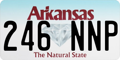 AR license plate 246NNP