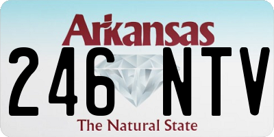 AR license plate 246NTV