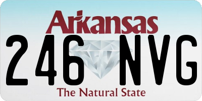 AR license plate 246NVG