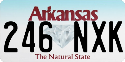 AR license plate 246NXK