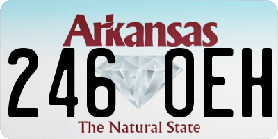AR license plate 246OEH