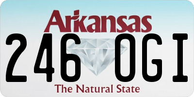 AR license plate 246OGI