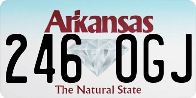 AR license plate 246OGJ