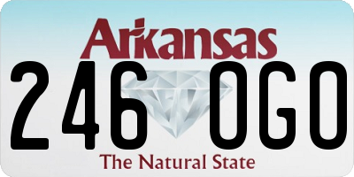 AR license plate 246OGO