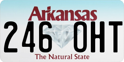 AR license plate 246OHT