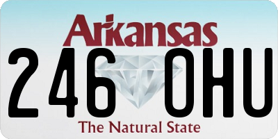 AR license plate 246OHU