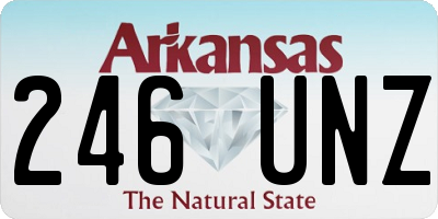 AR license plate 246UNZ