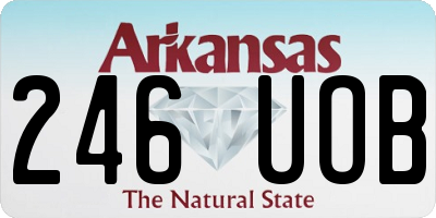AR license plate 246UOB