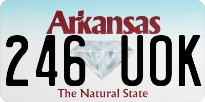 AR license plate 246UOK