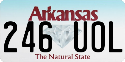 AR license plate 246UOL