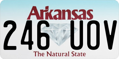 AR license plate 246UOV