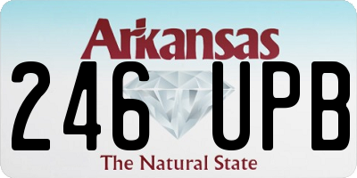 AR license plate 246UPB