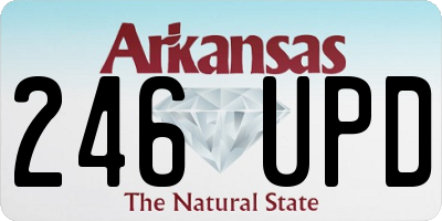 AR license plate 246UPD