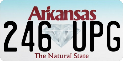 AR license plate 246UPG