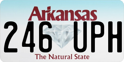 AR license plate 246UPH