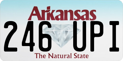AR license plate 246UPI