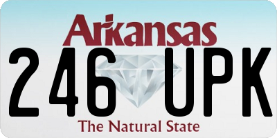 AR license plate 246UPK