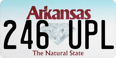 AR license plate 246UPL