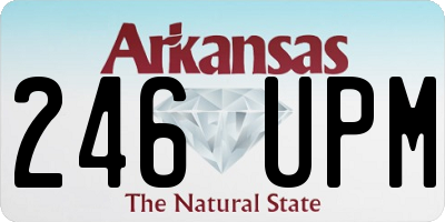AR license plate 246UPM