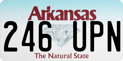 AR license plate 246UPN