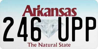 AR license plate 246UPP