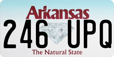 AR license plate 246UPQ