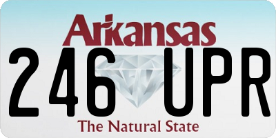 AR license plate 246UPR