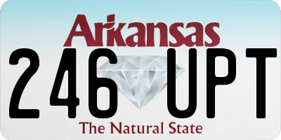 AR license plate 246UPT