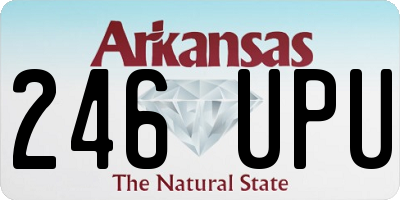 AR license plate 246UPU