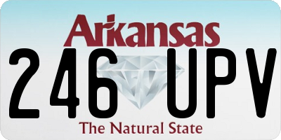 AR license plate 246UPV
