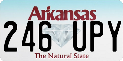 AR license plate 246UPY