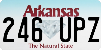 AR license plate 246UPZ