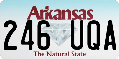 AR license plate 246UQA