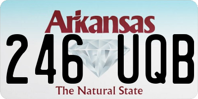 AR license plate 246UQB