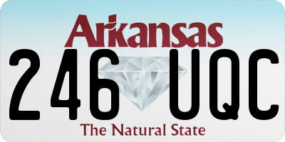 AR license plate 246UQC