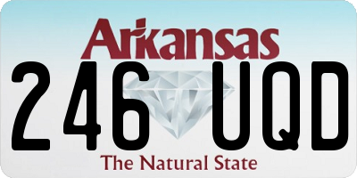 AR license plate 246UQD