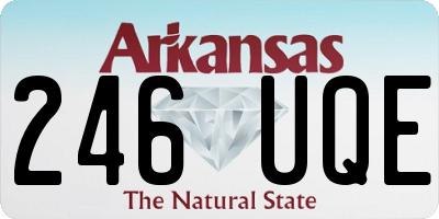 AR license plate 246UQE