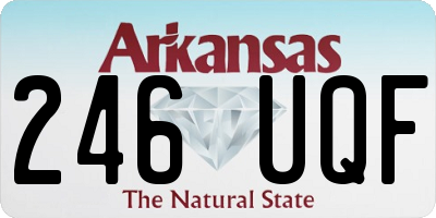 AR license plate 246UQF