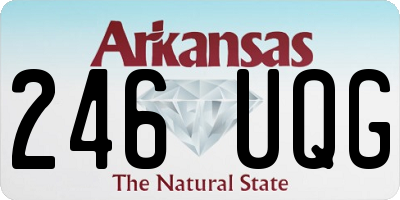 AR license plate 246UQG